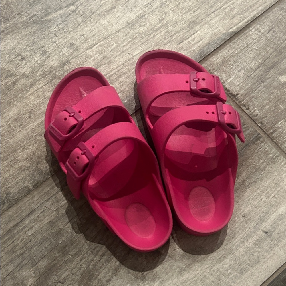Birkenstock Kids Pink Two-Strap EVA Sandals